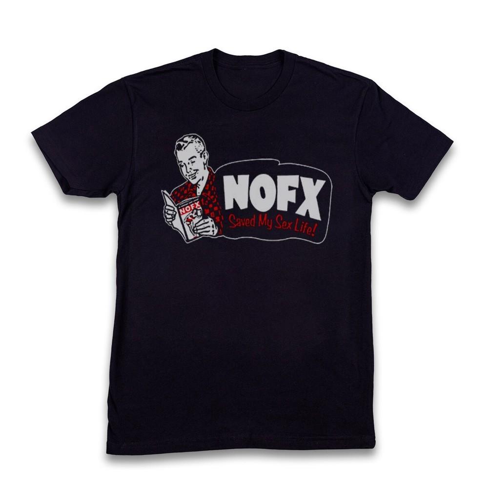 Vintage 1998 NOFX  Saved My Sex Life  Unisex Black Cotton T-shirt, Size S-5XL Unisex T-Shirt XXXL
