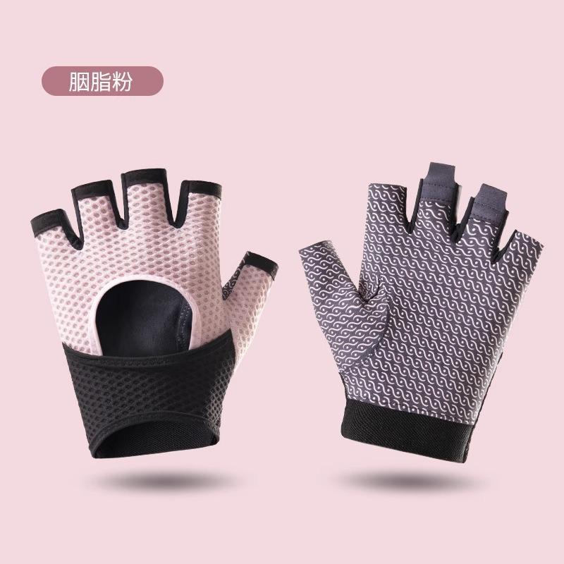 Fitness gloves men's and women's half-finger outdoor soft shock absorption non-slip kettlebell horizontal bar wear-resistant non-slip gloves