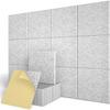 Polyester Fiber Acoustic Panels Soundproof Wall Panels Self-Adhesive Wall Tiles for Home Studio Office Noise Reducing Wall Decor