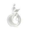 Plastic Reading Statue Modern Abstract Art Sculptures Collectibles Figurines Bookshelf Decors Accents for Home Decors