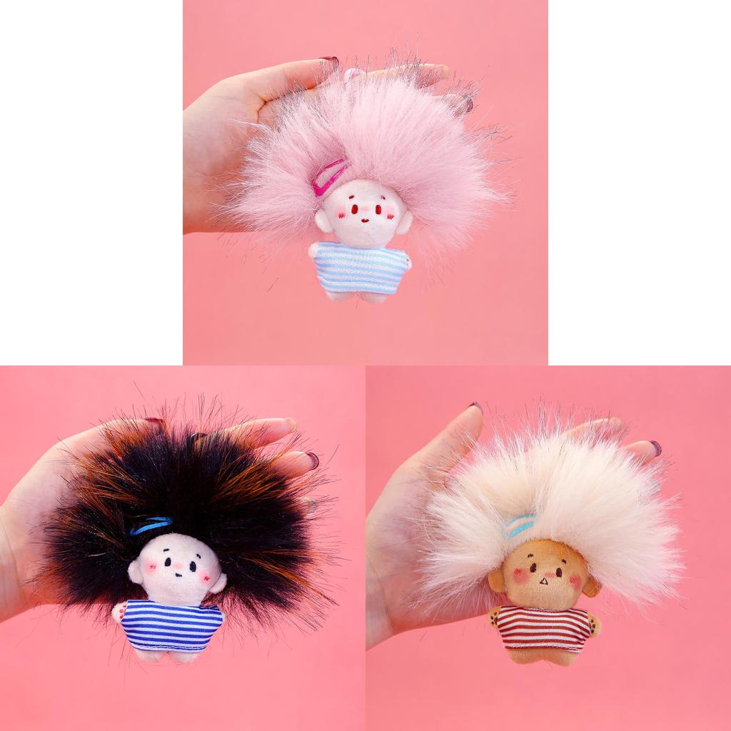 Cute Bear Plush Keychain With Soft Polyester Fiber For Gift And Collection