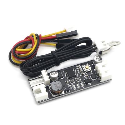 Einzelner 12-V-DC-PWM-2-3-Draht-Lüftertemperaturregler Drehzahlregler Chassis Computer Rauschunterdrückungsmodul Kühlerlüfteralarm