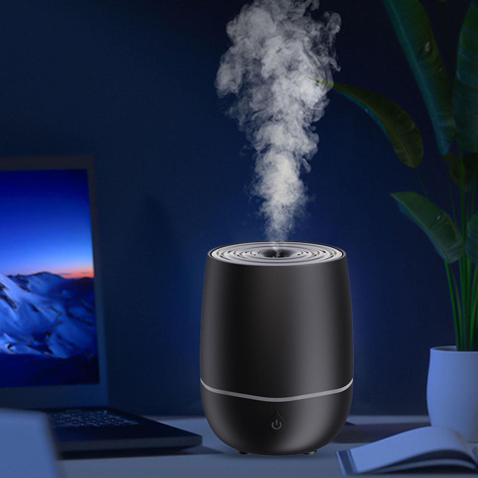 

Увлажнитель воздуха с низким уровнем шума, функцией автоматического выключения, защитой от тумана, ароматизатором и эфирным маслом чёрный