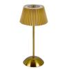 Small Pleated Table Lamp USB Rechargeable Bedside Lamp Cordless Desk Lamp for Bedroom Living Room Home Office Decor