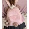 Cute Cartoon Duffy Bear Double Shoulder Bag For Girls And Teens Made Of Plush Material With Storage Capacity