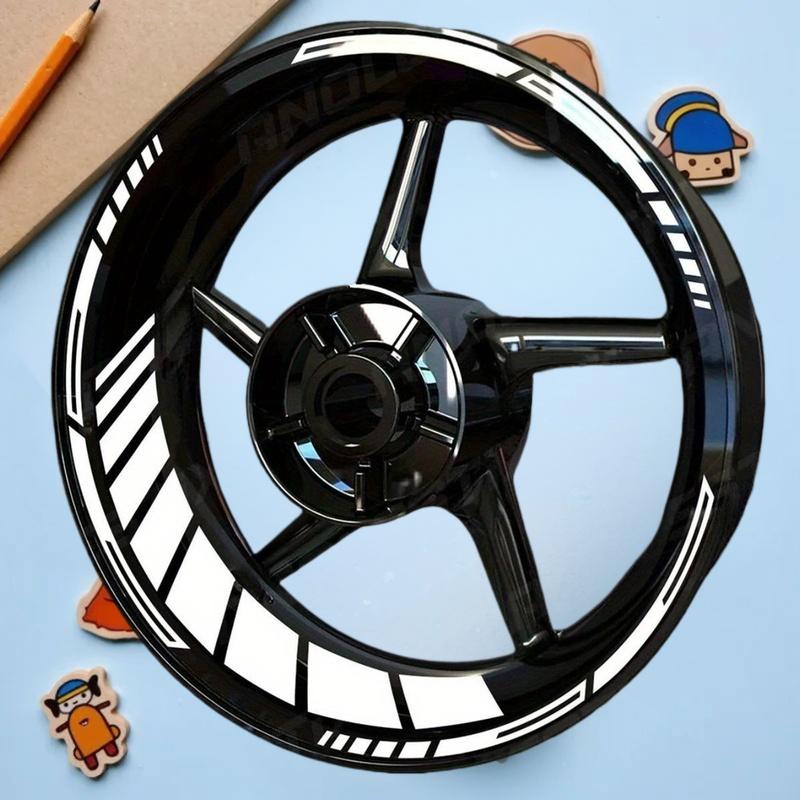 Verbessern Sie die Sichtbarkeit mit 21/18 Zoll reflektierenden Motorrad-Radaufklebern - PVC-Felgenstreifen-Aufkleber