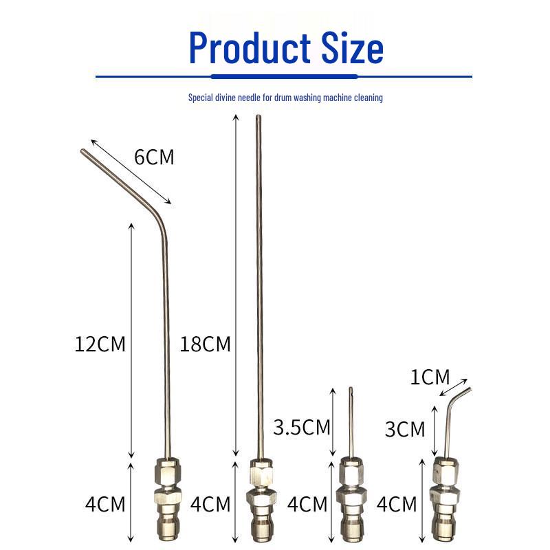 Stainless Steel Bent Needle Spray Head for Appliance and AC Cleaning