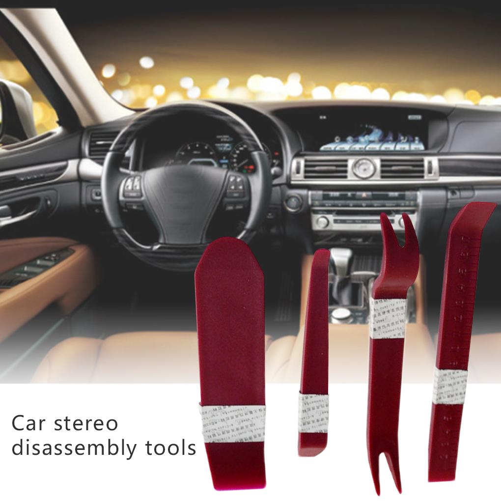 New 4\-Piece Interior Panel Removal Tools Car Audio Disassembly Plane Removal Tool Kit