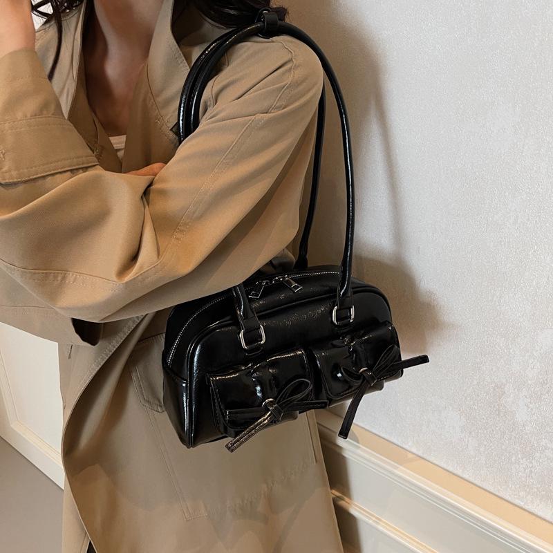 Niche High-End Ballet Bow Autumn Shoulder Bag: Exquisite Fashion Crossbody for Women
