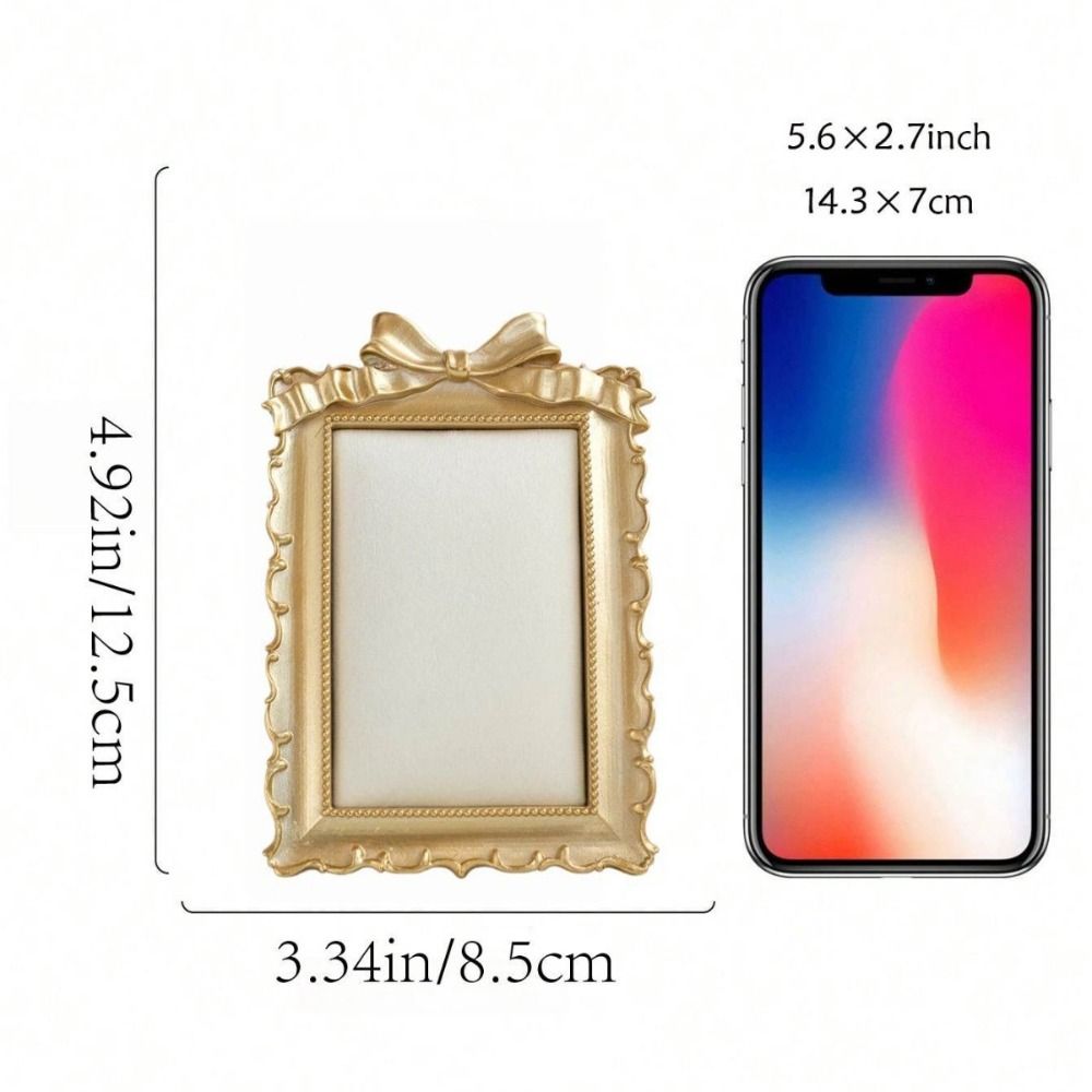 Elegant Vintage Picture Frame Resin Retro Style Victorian Photo Frame Ornate Details Exquisite Baroque Decor Frame