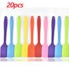5/10/12/20PCS Random Color Silicone Spatulas Cream Spatula Cake Cream Scraper Baking Cake Tool Heat-resistant Seamless Scraper