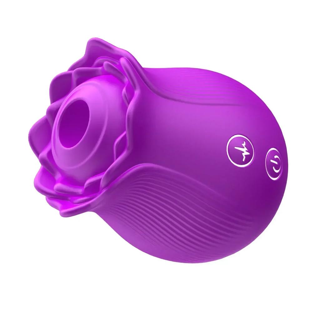 Sex Rose Shape Vagina Sucking Vibrator Intimate Good Nipple Sucker Oral Licking Clitoris Stimulation Powerful Sex Toys for Women