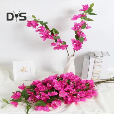 6 vnt. dirbtinių bugenvilijų (Bougainvillea speetabilis), realistiškos netikros gėlės, vestuvių vakarėlio, vidaus, namų, biuro stalo puošmena, dirbtinių gėlių dekoracija