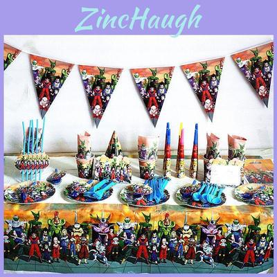 Dragon Ball Z Theme Party Decor Supplies Tableware For Vibrant Birthday Celebrations