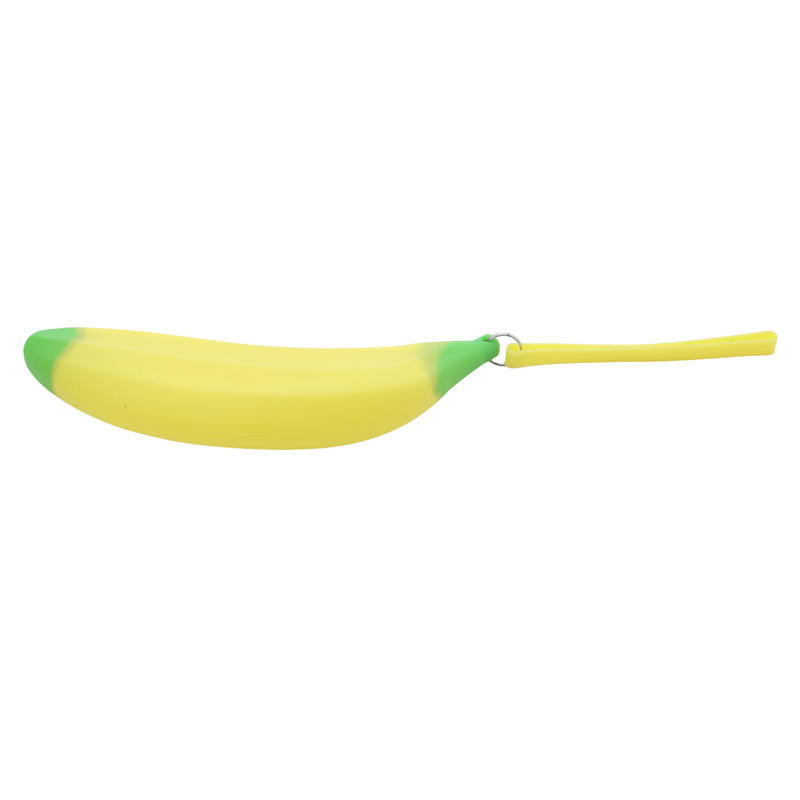 Novelty Funny Silicone Purses Multifunction Pencil Case Portable Yellow Banana Coin Purse Bag Wallet Key Bag Pouch