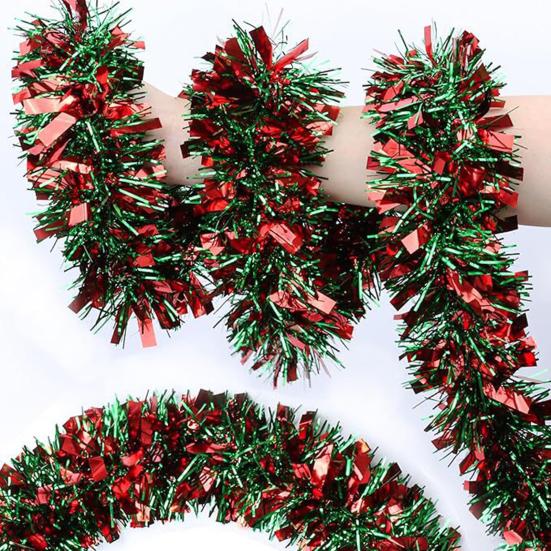2/4/6/8/10Pcs Christmas Color Strips Christmas Ribbons Garland Indoor Outdoor Festive Decor