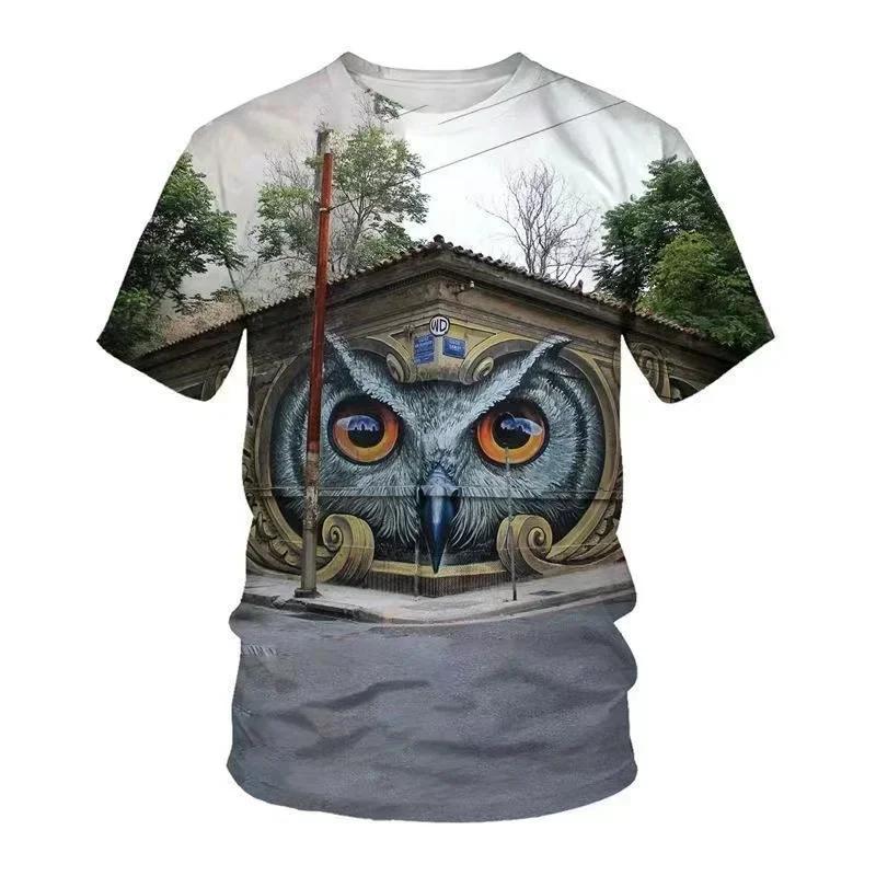 Hot Sale Popular New Summer Printed Cartoon Crocodile T-Shirt Handsome Fashion Digital Short Sleeve Casual Trend T-Shirt