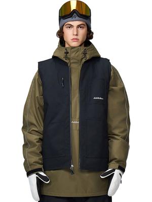 Vestă Ashgleem Reversibilă pentru Snowboard Rezistentă la Apă și Mărimea 3L099, 12.000mm, Bărbați Femei, L, AGJ-1502,