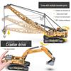 Alloy Engineering Toy Set: Excavator, Bulldozer, Crane, Mixer Truck