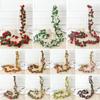 Stilig 45 Blomster Silk Rose Flower Hanging Garland for Study Room decor