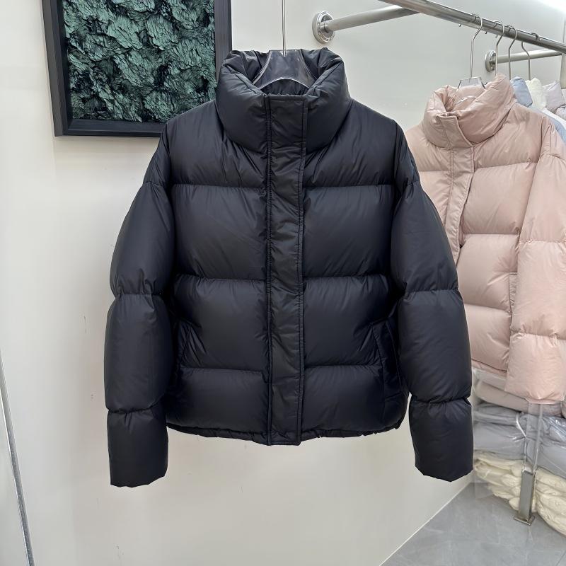 Stand-up Collar Milk Whirring Girlish Short Down Jacket Women's New Loose Foreign Style White Duck Jacket Winter