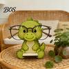Cute Animal Shaped Eyewear Organizer Glasses Holder, Wooden Cat Dog Panda Fox Eyeglasses Desktop Holder Cartoon Eyeglass Stand Ornament Gift for Kids