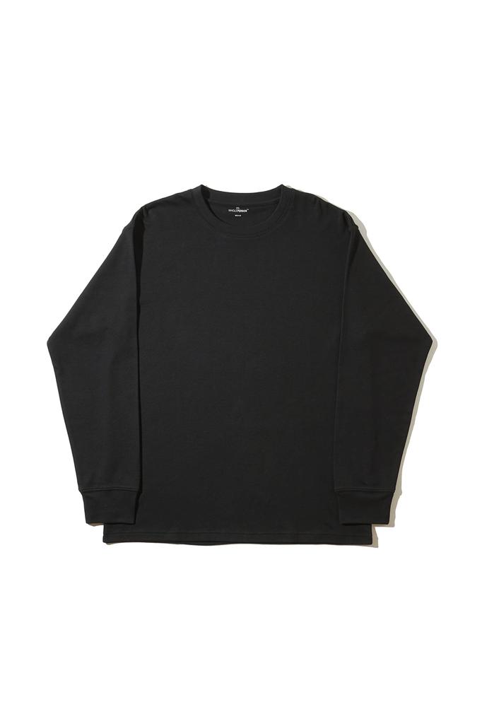 Amazon Essentials Men's Soft Smooth Long Sleeve T-Shirt (formerly WHOLEPERSON), Black, Size L