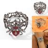 Halloween Punk Alloy Spider Bracelet With Rhinestones For Party Decor