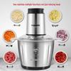 Stainless Steel Electric Multi-Function Meat Grinder & Food Processor for Chopping, Mixing, and Grinding Meat, Garlic, and Vegetables.