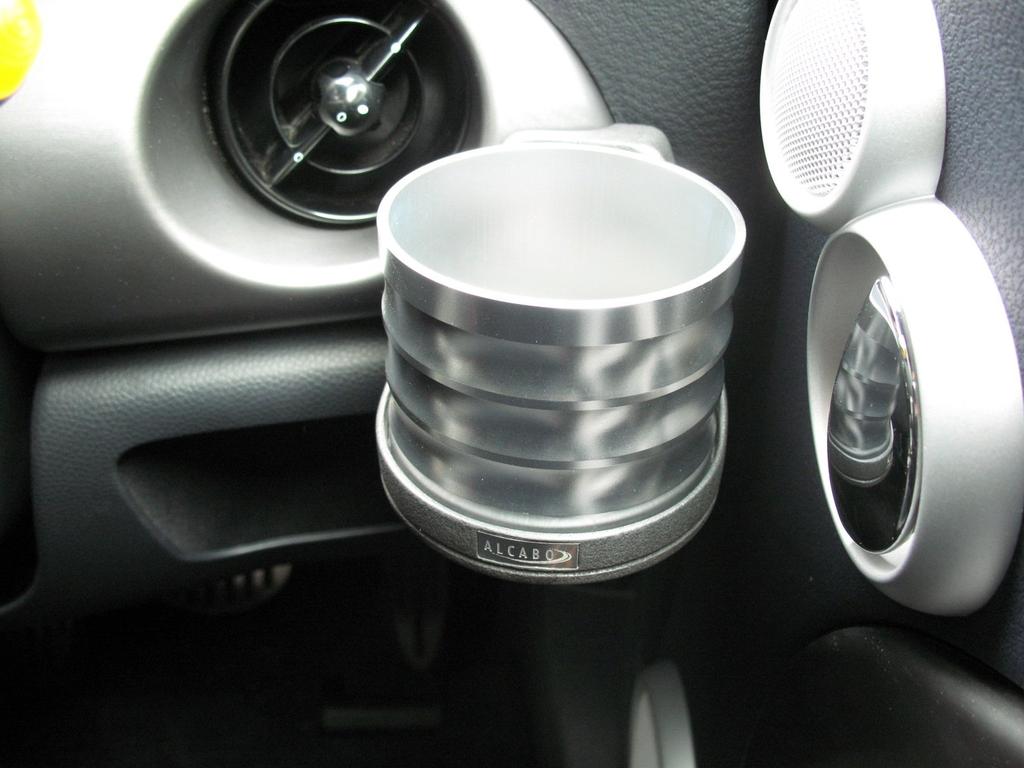 ALCABO Drink Holder, Black Cup, for BMW MINI Series R50/R52/R53 Right-Hand Drive, AL-091B
