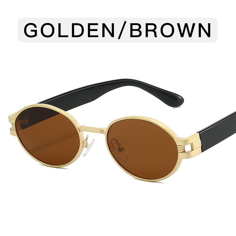 European American Stylish Sunglass Women Oval Shape Anti-glare Sun Glasses for Women Driving Fishing Men Sunglass