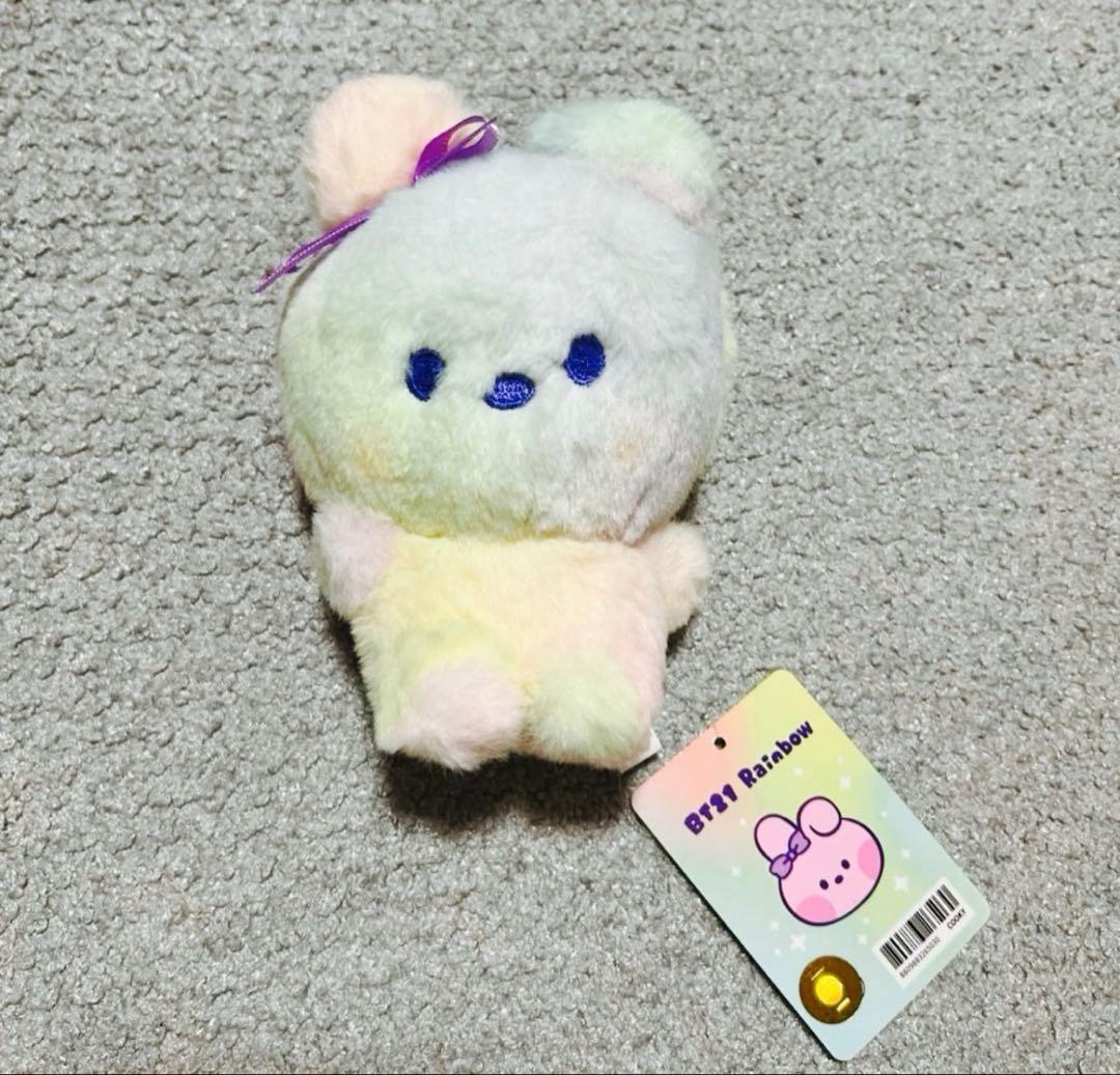 

[USED] BT21 COOKY Rainbow Plush Toy (Pastel Colors) - Not available in Japan