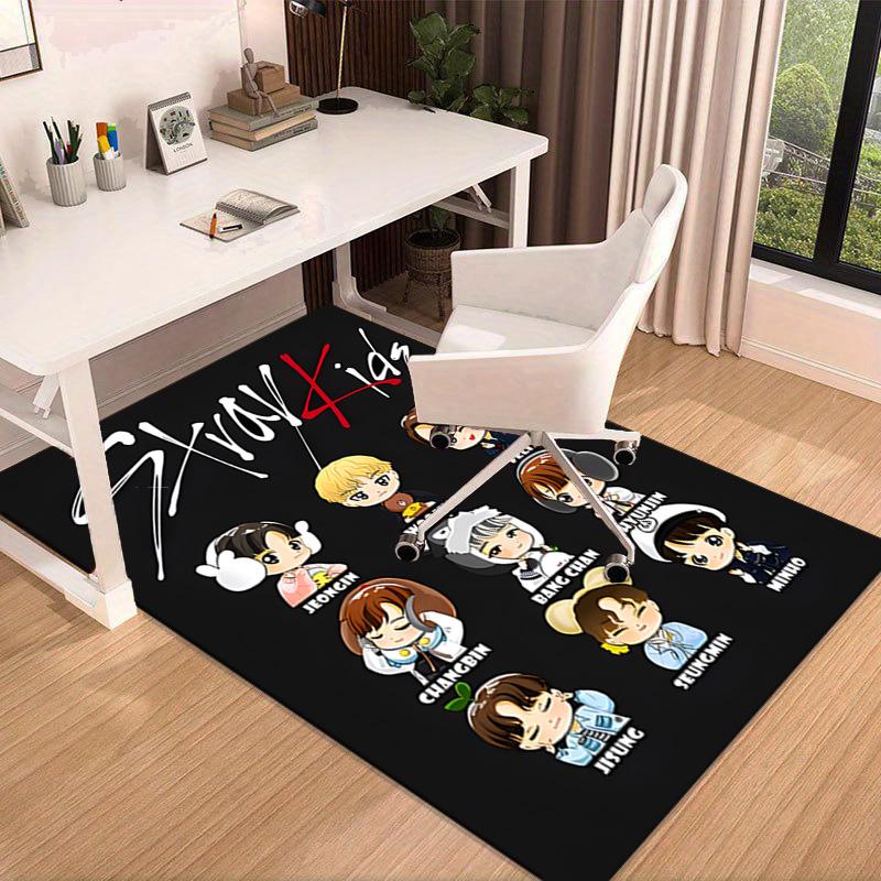 K-pop Group Performance Carpet, Chair Rug,Rug for Office Bedroom living rooms, Doormat decor Fan Gift Christmas Gift