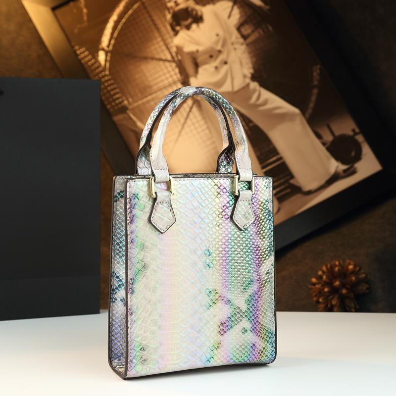 Fashion Snake Pattern Leather Women Handbag Small Versatile Mom Crossbody Bag 2025 New Shoulder Messenger Bags