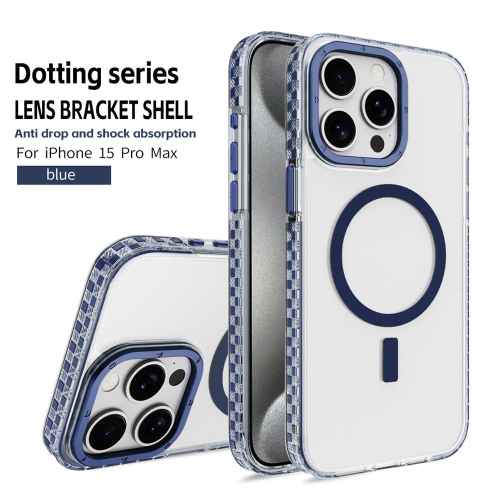 Transparent For Magsafe Magnetic Wireless Charge Phone Case For iPhone 16 14 11 12 13 15 Pro Max Hybrid Armor Protection Cover