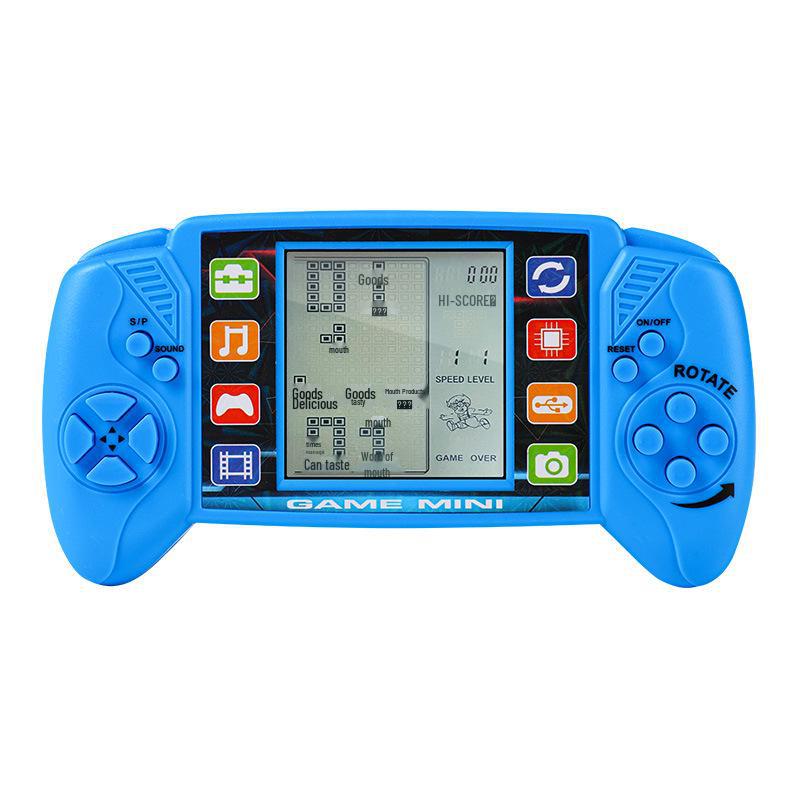 Consolă de jocuri portabilă Tetris nostalgică clasică cu ecran mare - jucărie educațională creativă pentru copii