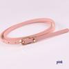 Girls Sweater Candy Color Dress Strap Thin Skinny Waistband Faux Leather Belts Adjustable Belt