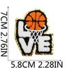 Cartoon Basketball Stickerei Stoff Aufkleber Kinderkleidung Dekorative Flicken Aufkleber Sportball Computer Stickerei Etikett Basketball Stempel Junge