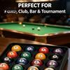 4x4 Billiard Ball Groove Design 16 Holes Tray Billiards Storage Box with Anti-Slip Arc Concave Durable 3D Printed Pool Holder Tray for Snooker