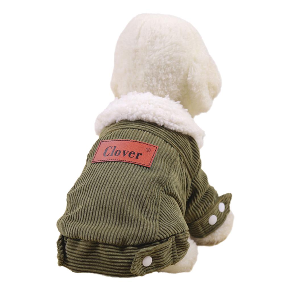 Dog Warm Two Legged Coat for Outdoor Activity Warm Fleece Coat Windproof Outfit Fashion Small Dog Clothes for Chihuahuas