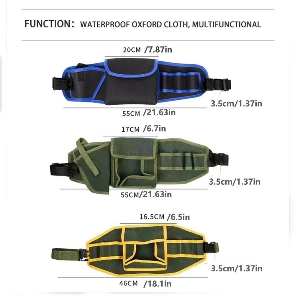 Wear-resistant Tool Belt Multilayer Storage Electrician Tool Bag Durable Tool Waist Bag Hardware
