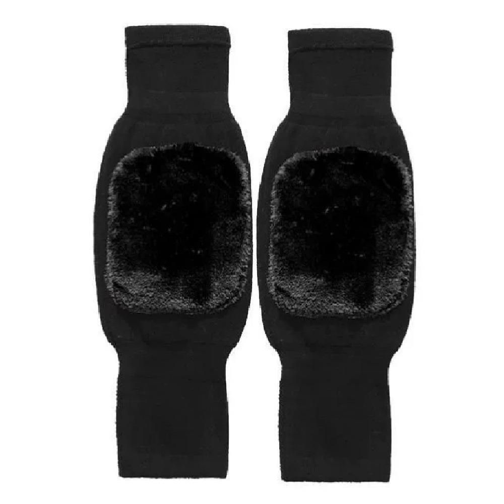 Cold-proof Warm Knee Pads Windproof Elastic Thick Knee Protector with Straps Wraps Leg Thermal Leg Warmers Old Cold Legs