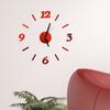 3d Analog Diy Mirror Surface Large Number Wall Clock Sticker Home Decor Office