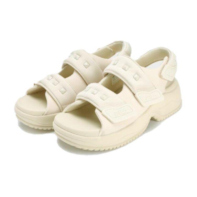 Fila Puszyste Antypoślizgowe Trwałe Sandały Sportowe Damskie Sandały Białe F12W321401FOM