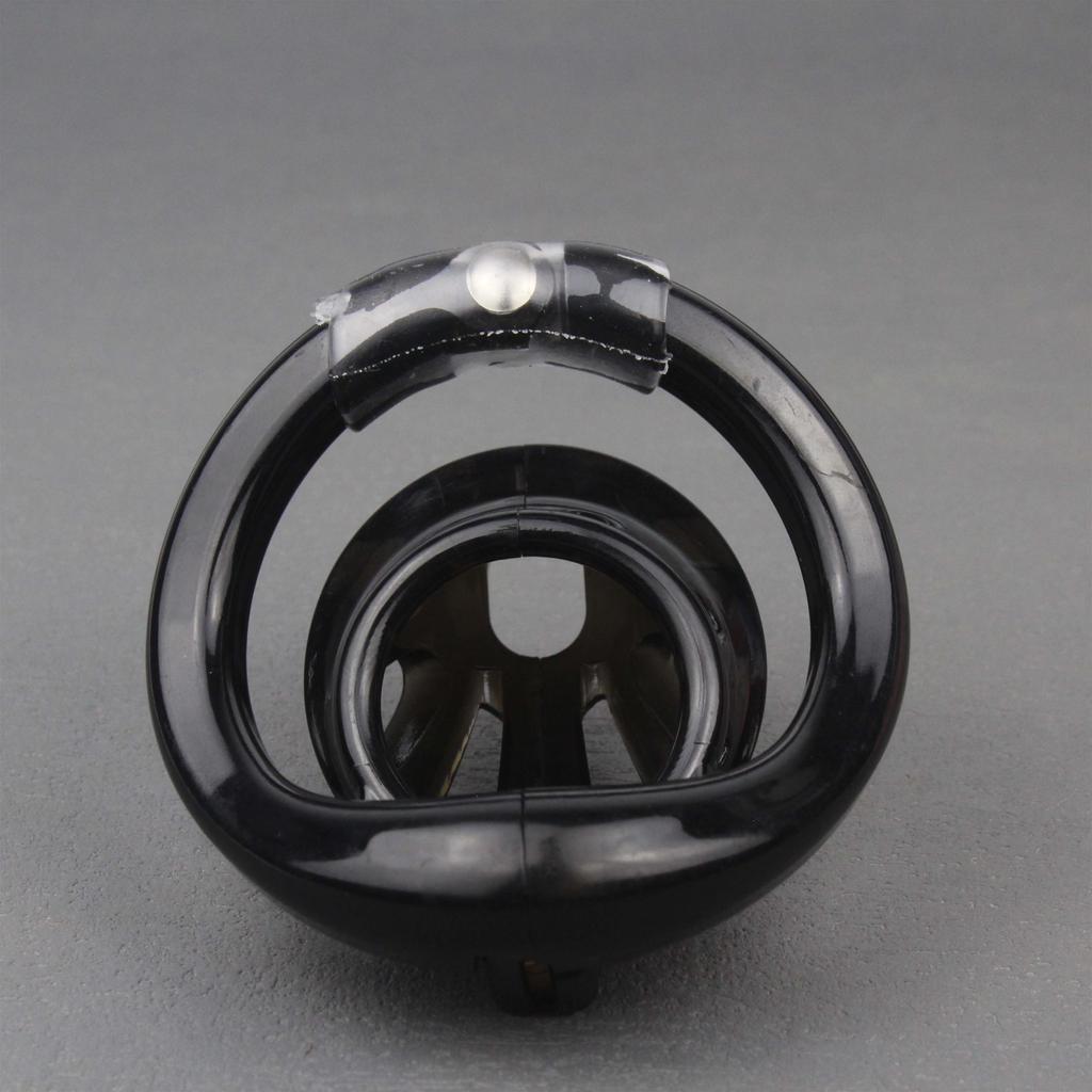 Manyjoy Plastic Chastity Bird Cage Male Locking Chastity Belt Device with 4 Penis Rings Restraint Penis Lock Sex Toy for Men Gay