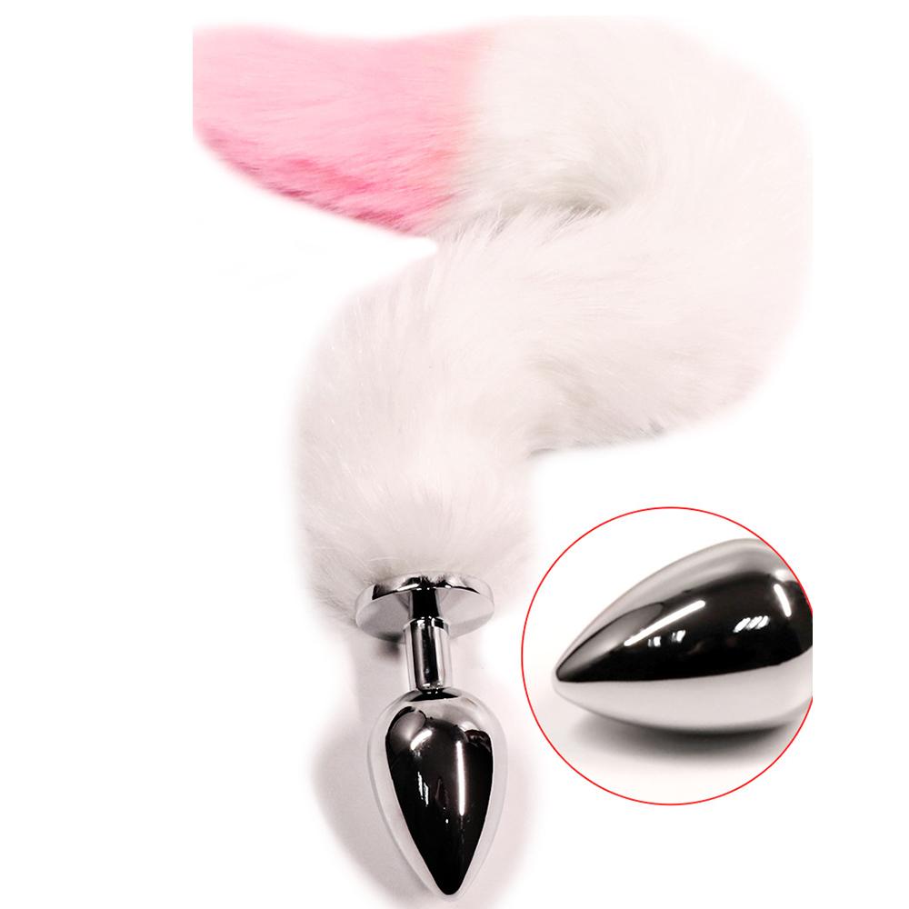 Fox Tail Butt Plug SM Bondage Toy, Anal Plug With Furry Tail, Couple Role Play Training Intimate Toy, Adult Erotic Sex Product