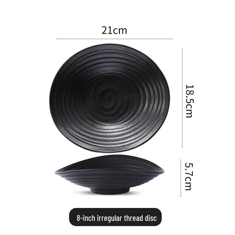 

ZISIZ Ceramic Ribbed Salad Bowl