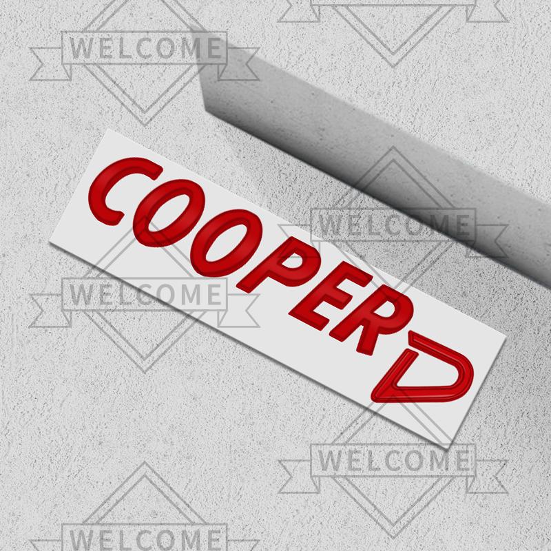 3D Car Stickers For Mini Cooper D SD Countryman Clubman Emblem Auto Body Letter Badge Trunk Decal Decoration Accessories