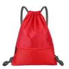 Solid Color Fitness Drawstring Bag Waterproof Drawstring Pocket Drawstring Backpack  Unisex