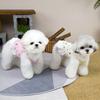 Cute Small Dog Dress Lace Ruffle Trim Girl Dog Tutu Dress Soft Breathable Puppy Vest Summer Pet Outfits for Small Dogs Cats